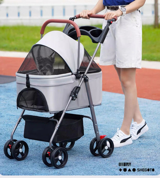 Coche desmontable para mascotas (Soporta hasta 15KG) Modelo GG-808