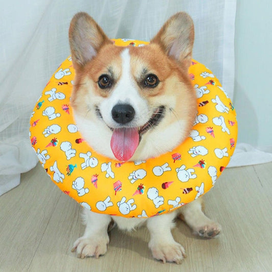 Cono isabelino para perros de peluche impermeable