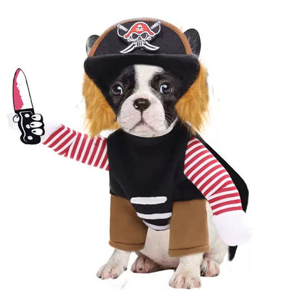 Disfraz de pirata para mascotas talla L