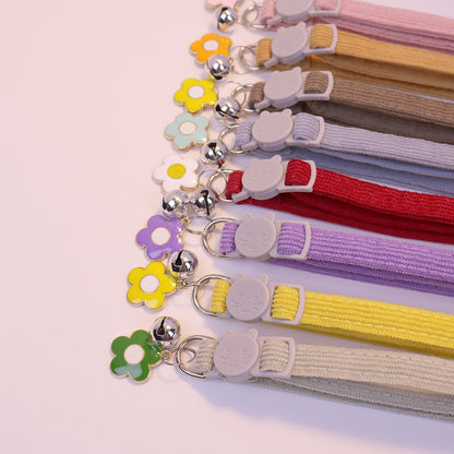 Collar para gatos con dije de flor