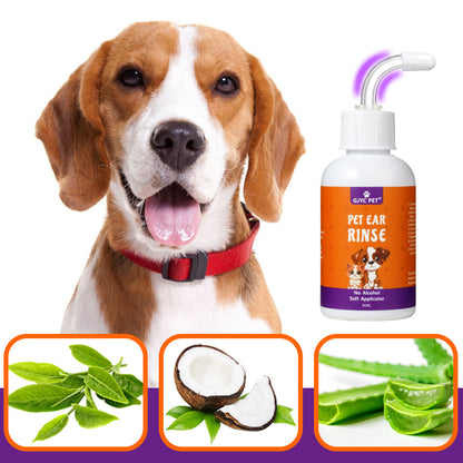 Limpiador de oídos líquido para mascotas 60ml (gatos y perros)