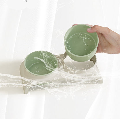Comedero doble de plastico 18