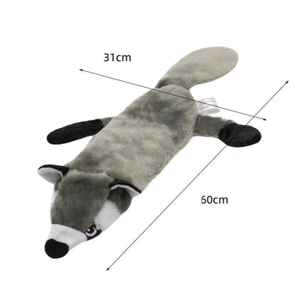 Juguetes de peluches variados para perros