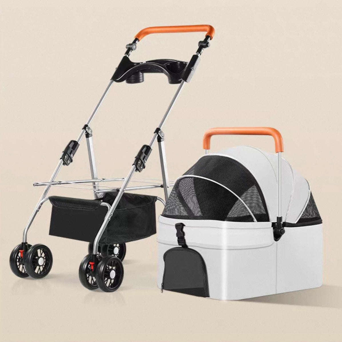 Coche desmontable para mascotas (Soporta hasta 15KG) Modelo GG-808