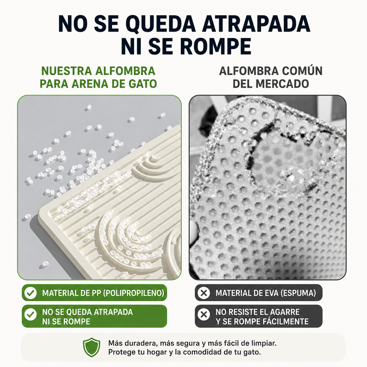 Alfombra para arenero de plástico (41.8cm*29cm)
