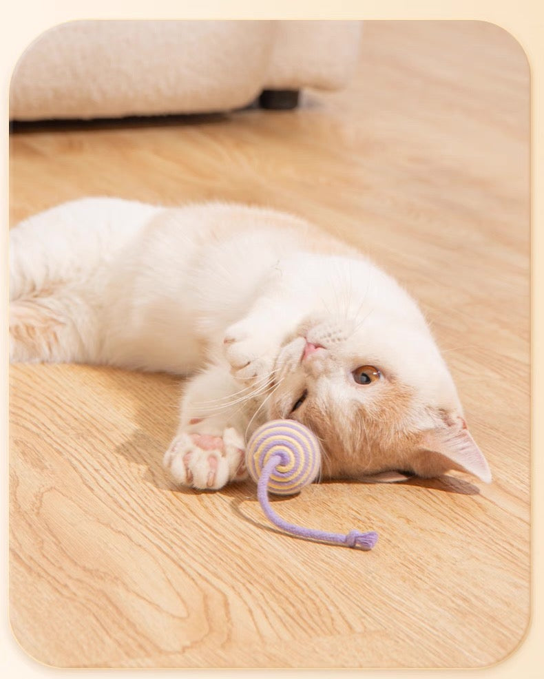 Pelotas de cuerda para gatos