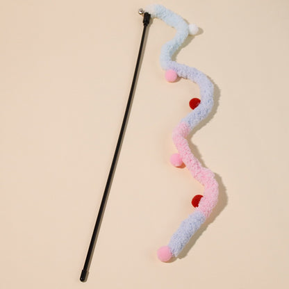 Cañita para gatos estilo gusano