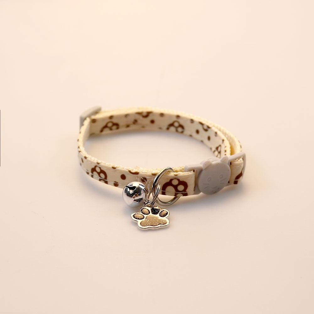 Collar para gatos con dije de huellita