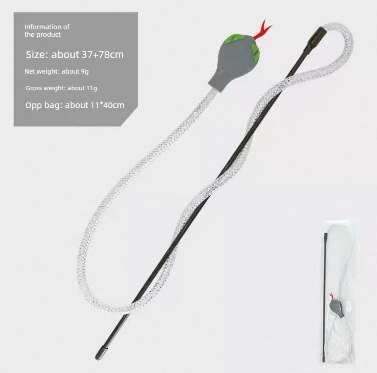 Cañita de gatos estilo serpiente