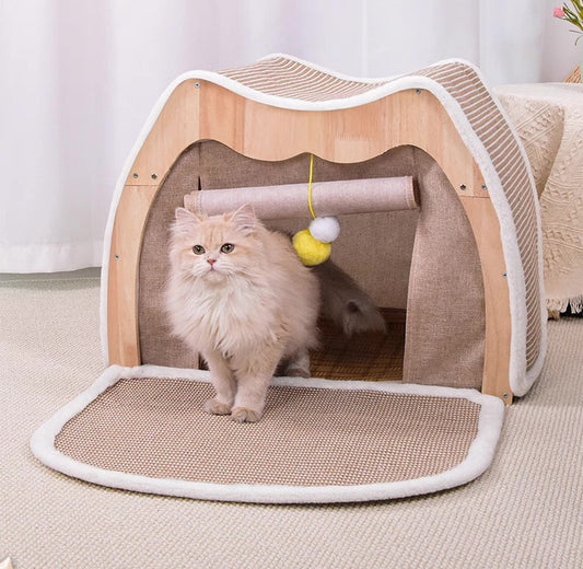 Casita de sisal para gatos 65*51*51cm