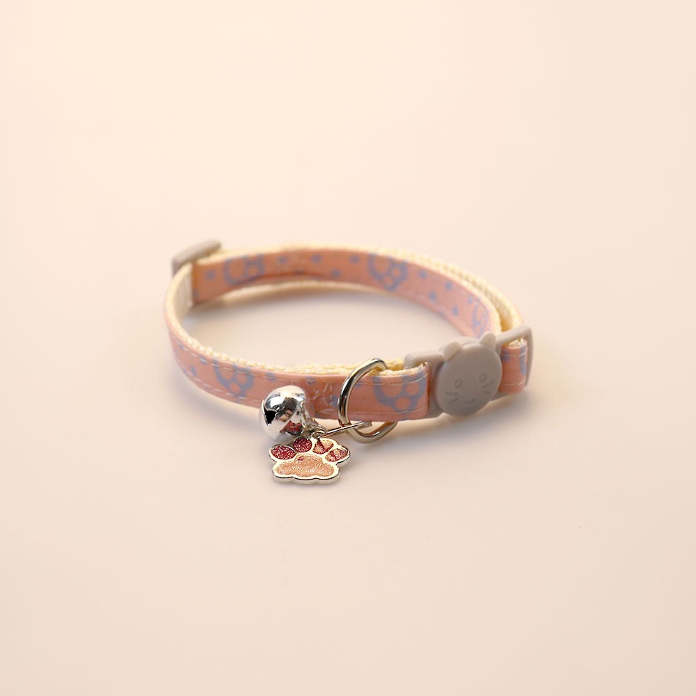 Collar para gatos con dije de huellita