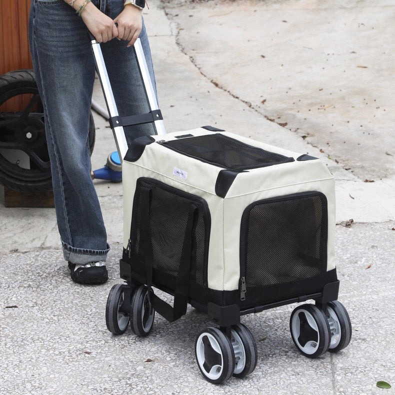 Maleta transportadora con ruedas para mascotas de gran capacidad (Hasta 20kg)