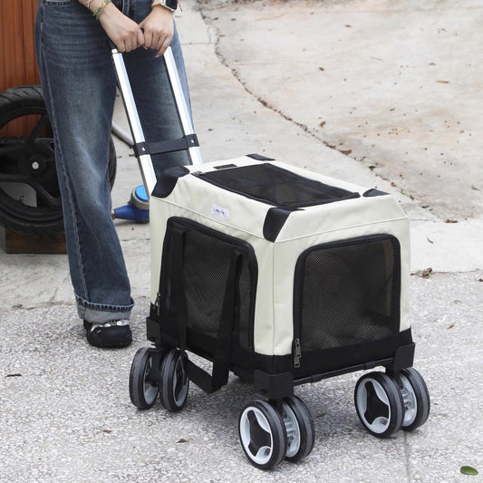 Maleta transportadora con ruedas para mascotas de gran capacidad (Hasta 20kg)