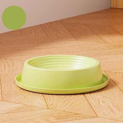 Plato de plastico elevado de tres patitas