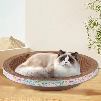 Rascador de cartón redondo amarillo 50*80cm