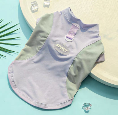 Camisa fresca para mascotas pequeñas, medianas y grandes