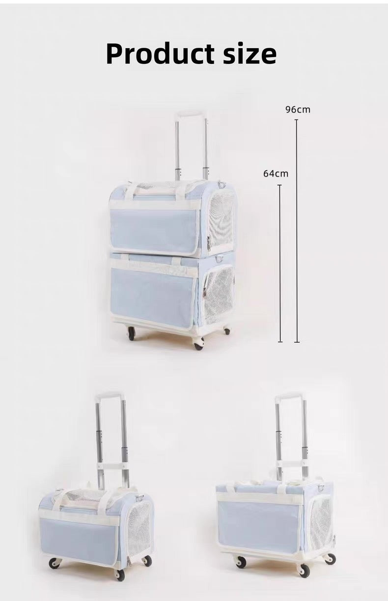 Maleta transportadora doble