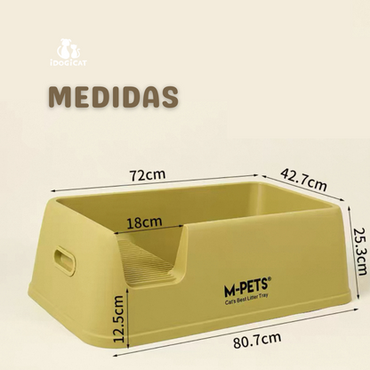 Arenero abierto grande M-pets 80*42*25cm