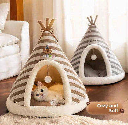 Teepee (Tipi) acolchado para mascotas tamaño L