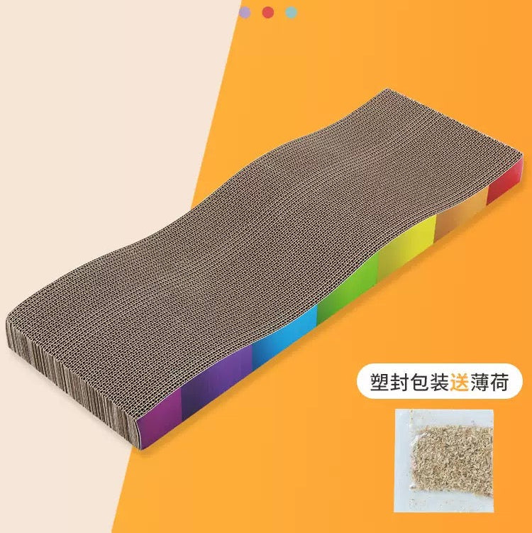 Rascadores ondulado plano de cartón para gatos 63cm