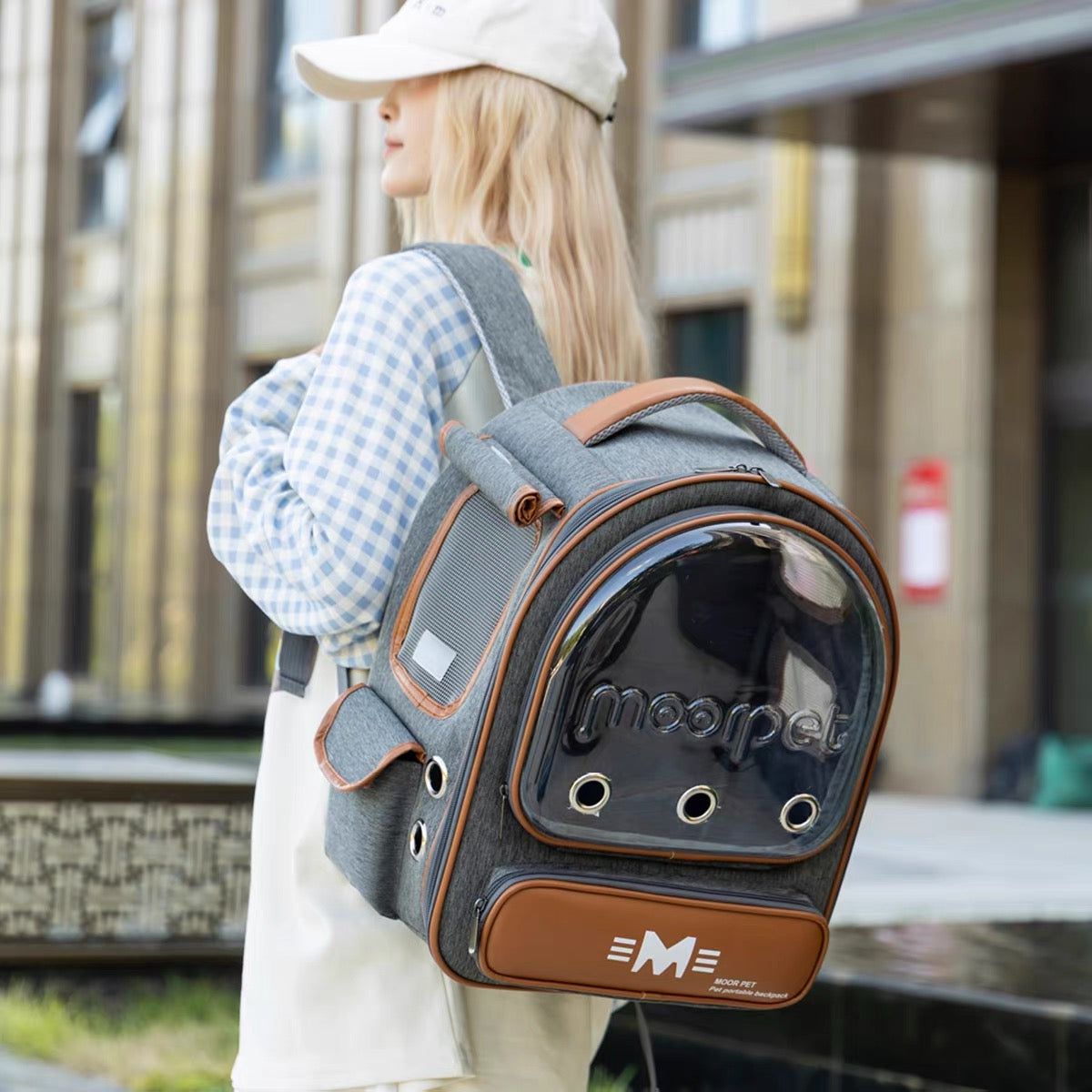 Mochila transportadora para mascotas