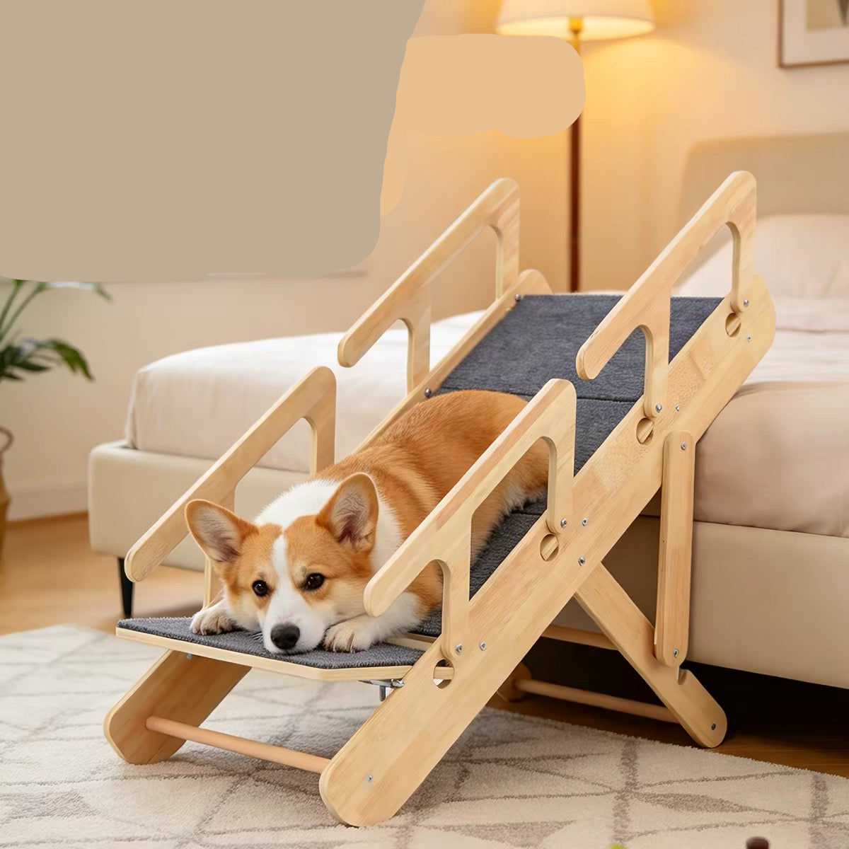 Rampa para  mascotas de madera modelo #2476 (64cm de alto)