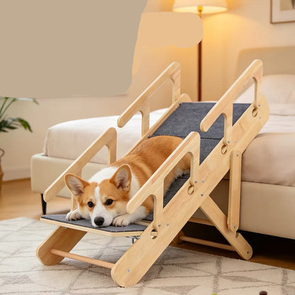 Rampa para  mascotas de madera modelo #2476 (64cm de alto)