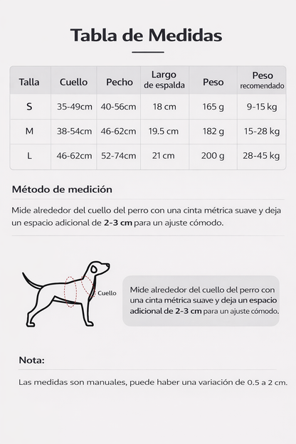 Pechera de cuatro broches para mascotas modelo HAR220