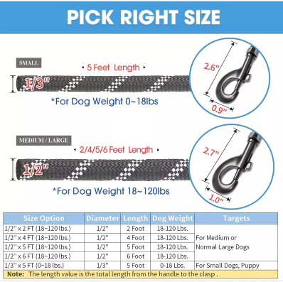 Correa reflectante para perro (150CM)