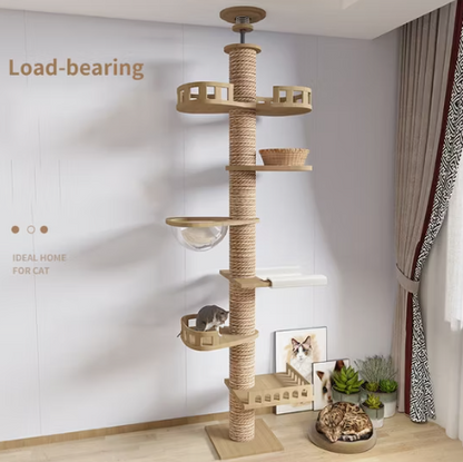 Pilar de sisal ajustable para gatos 2 metros y más