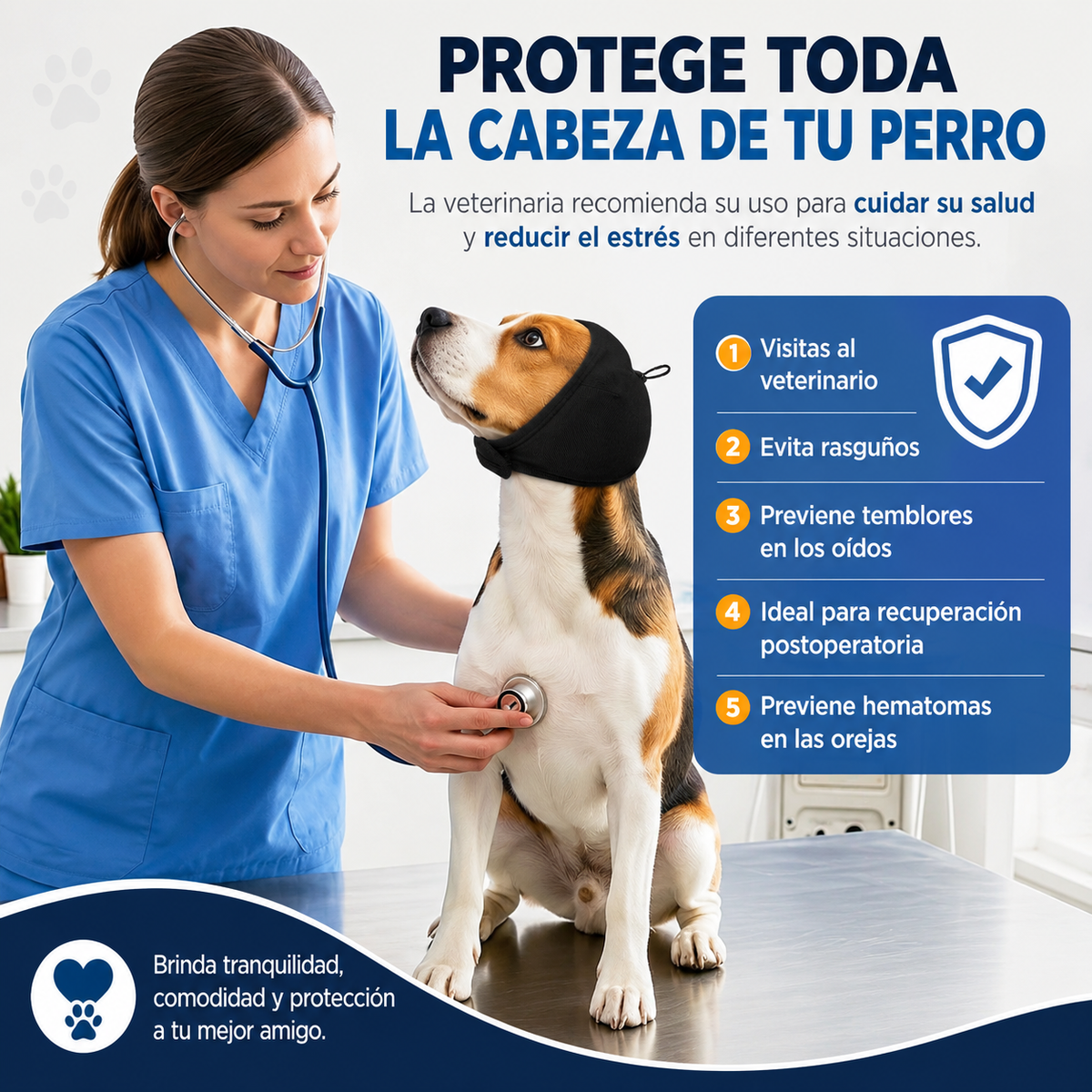 Tapa orejas calmantes para perros