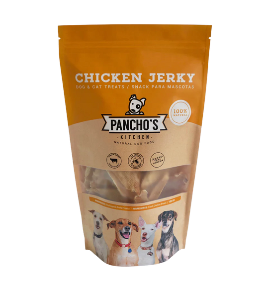 Snacks para Gato y Perro Pancho´s Kitchen: Chicken Jerky 50gr