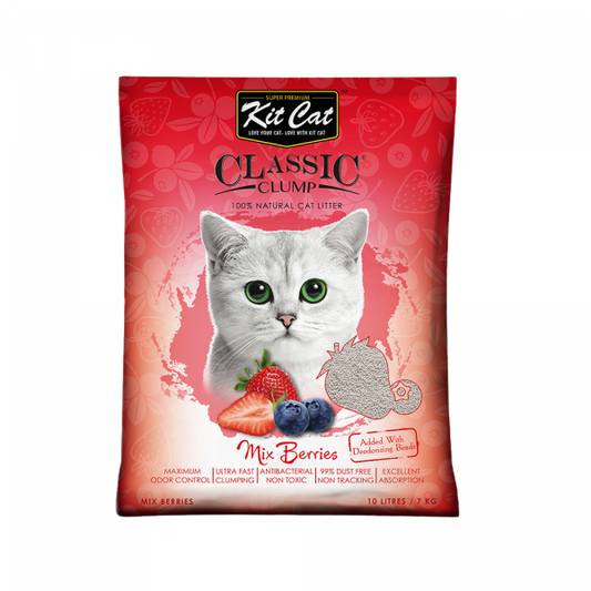 Arena para gato Kit Cat clásica Mix Bayas 10L/7KG