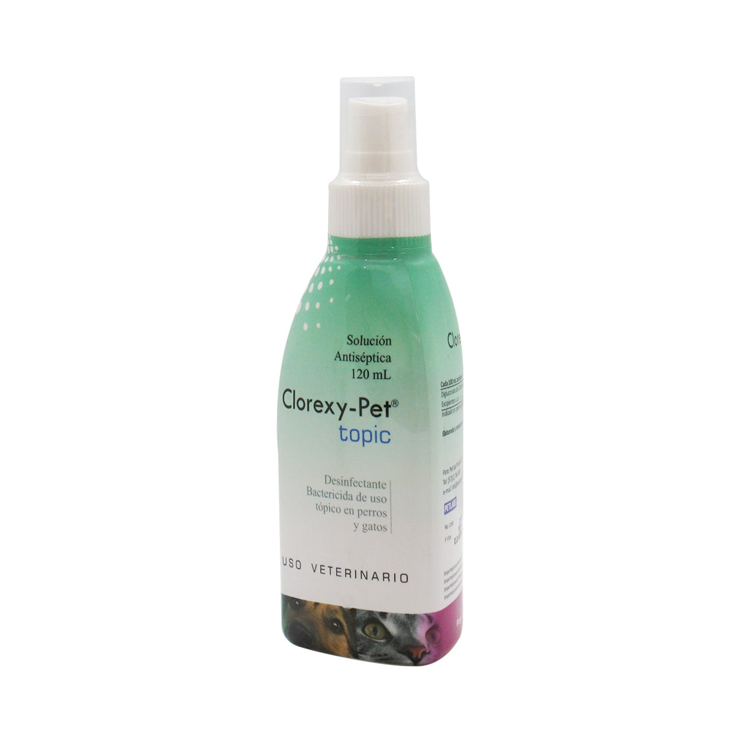 Spray desinfectante de heridas para mascotas - CLOREXY – PET TOPIC