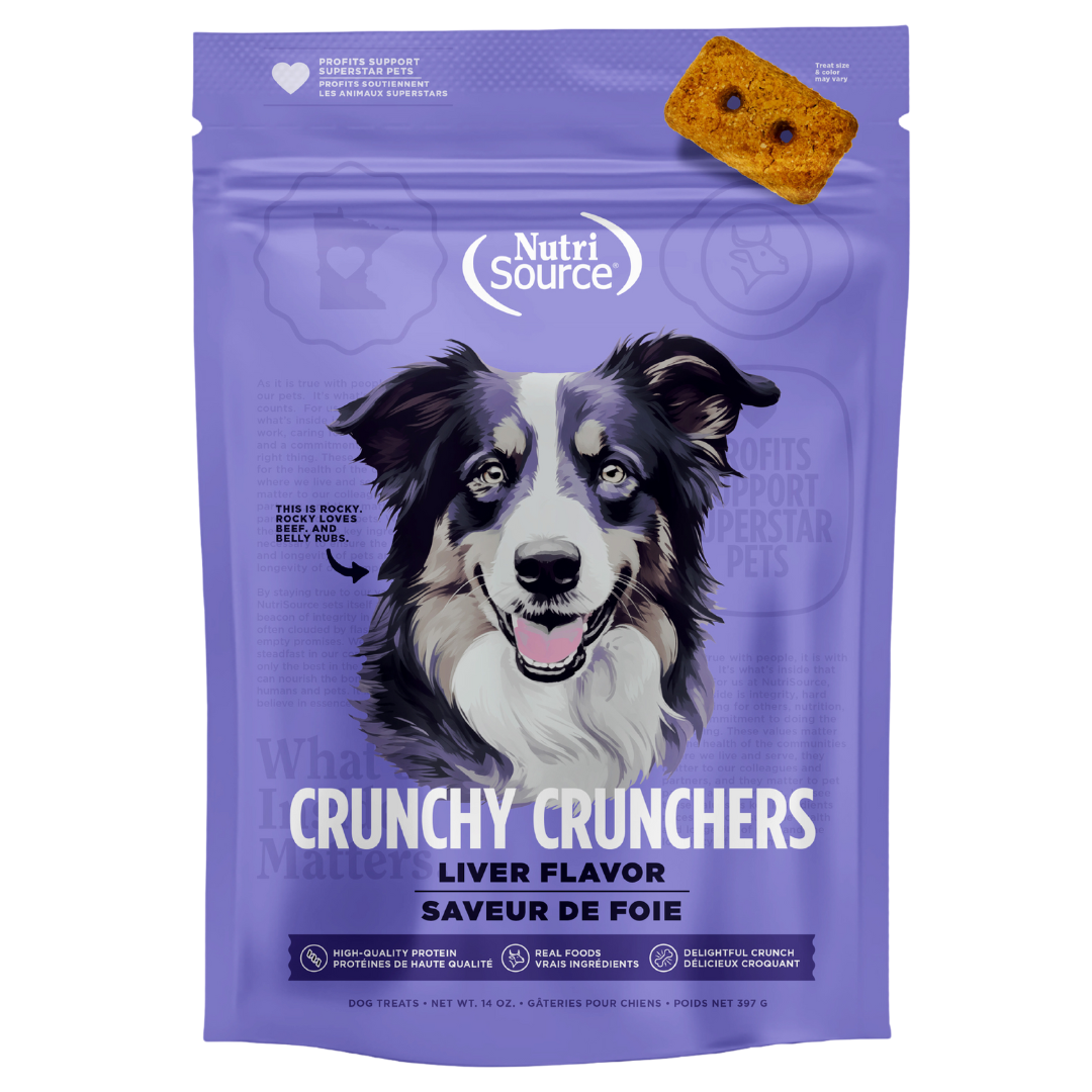 Snacks para Perro Nutri Source: Crunchy Crunchers, Higado 14OZ