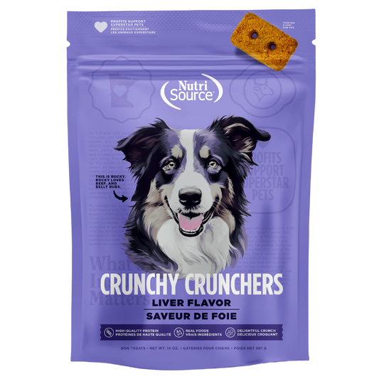 Snacks para Perro Nutri Source: Crunchy Crunchers, Higado 14OZ