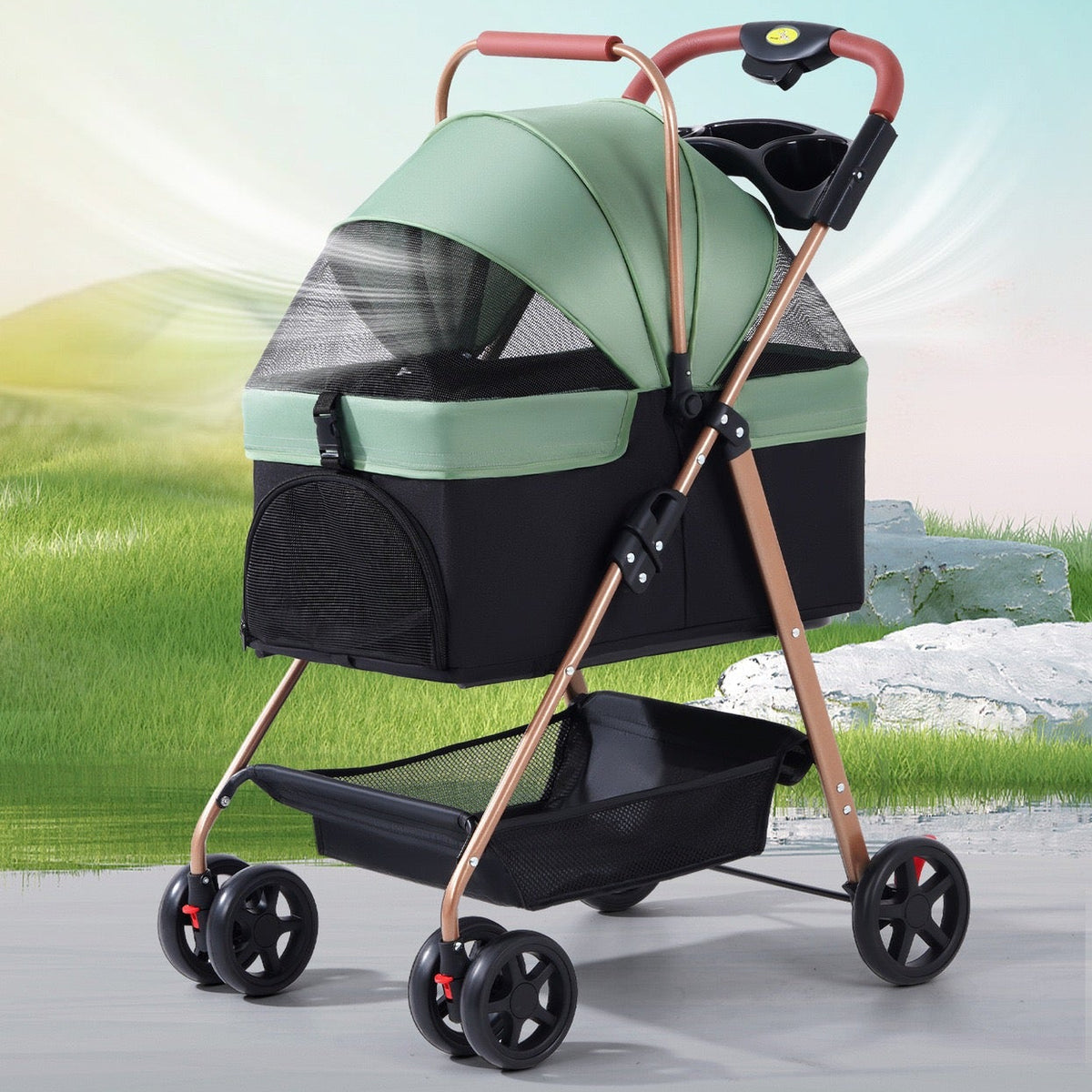 Coche para mascotas modelo 502