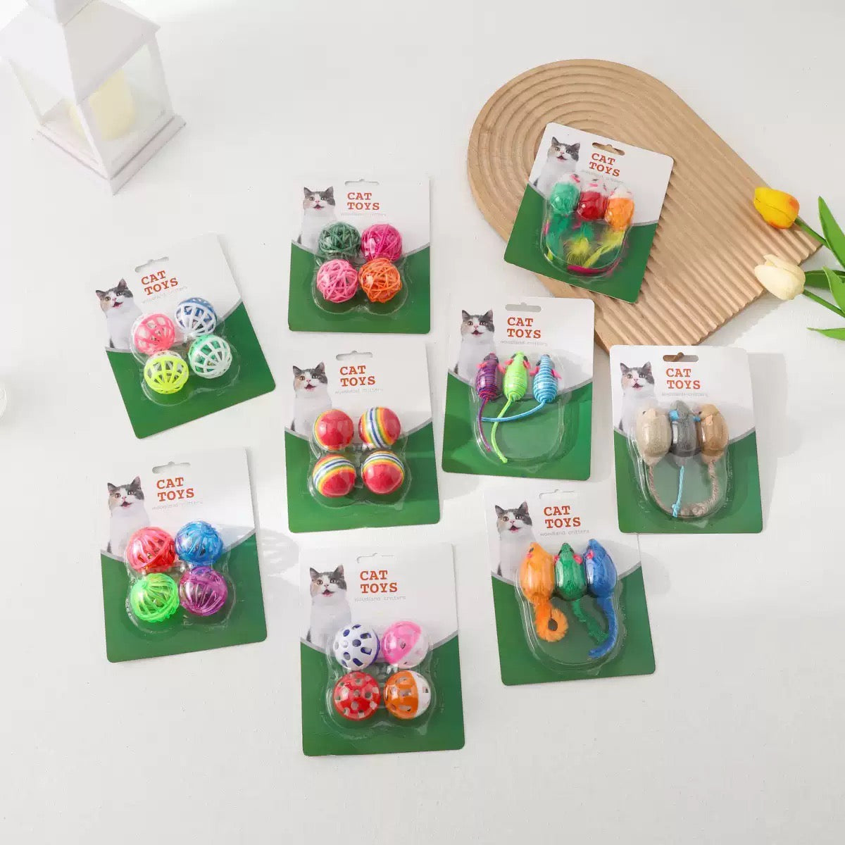 Juguetes para gatos pack de pelotas