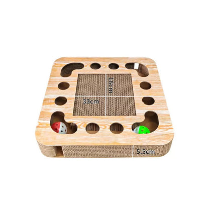 Rascador de cartón interactivo con pelota (dos modelos)