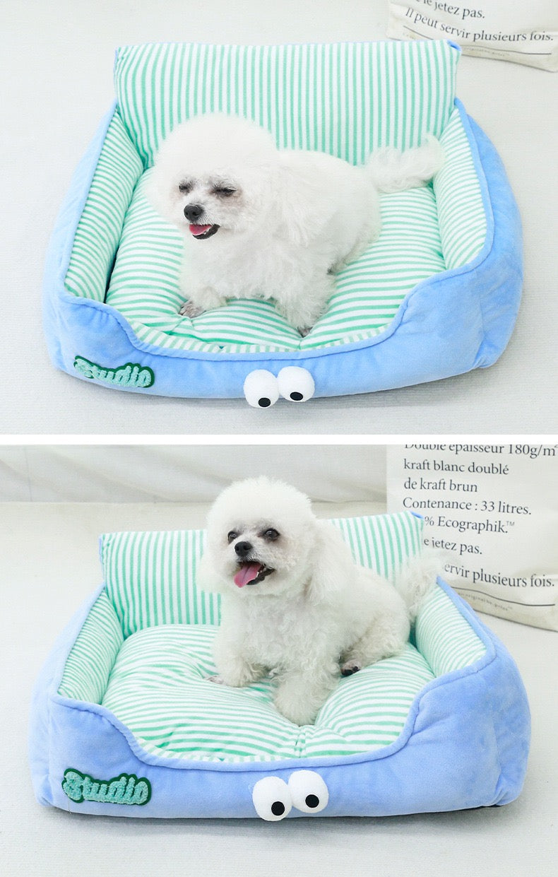Sofa celeste para mascotas modelo 6429 (52*45*20cm) Hasta 12 libras
