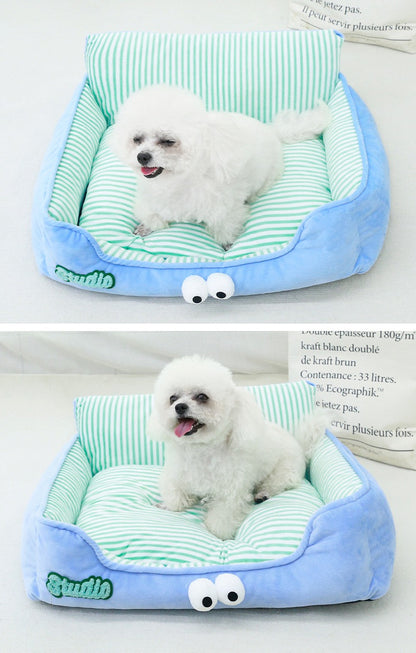Sofa celeste para mascotas modelo 6429 (52*45*20cm) Hasta 12 libras