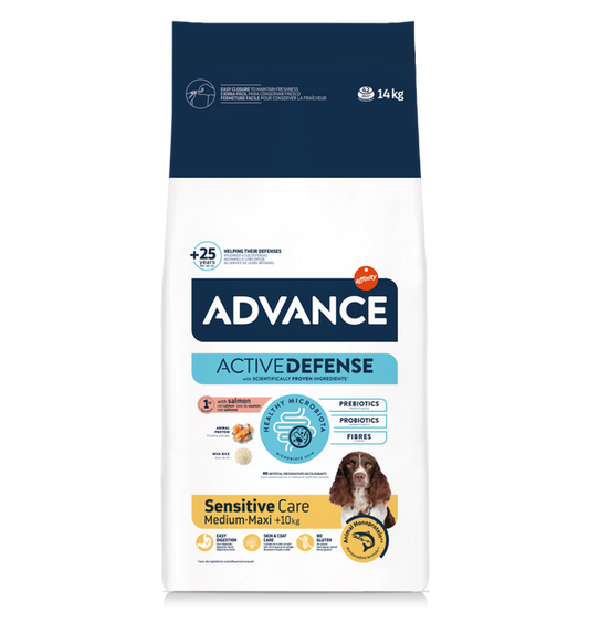 Comida para Perro Advance: Sensitive Care, Medium Maxi 3kg