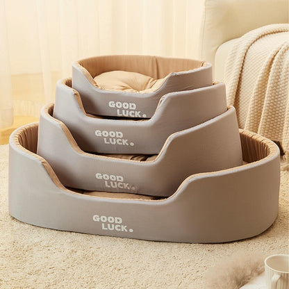 Cama para perros ligera grande gris