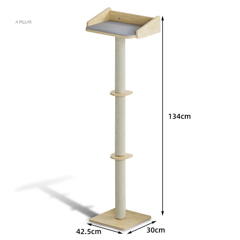 Rascador pilar de cuerda para gatos  134cm de alto TR15