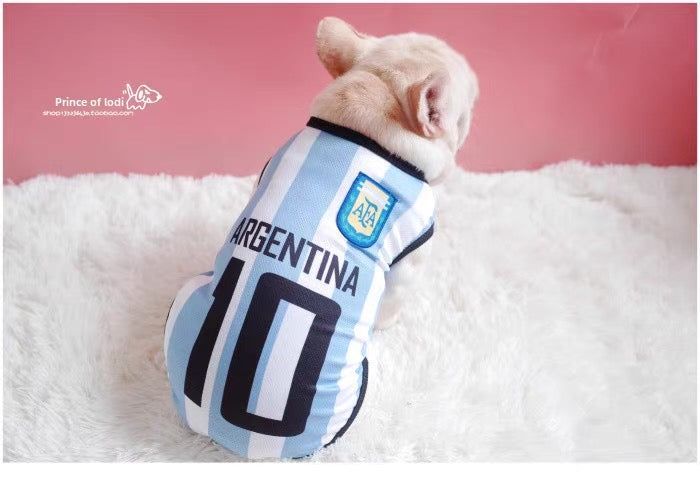 Camiseta del mundial para mascotas (5 equipos)