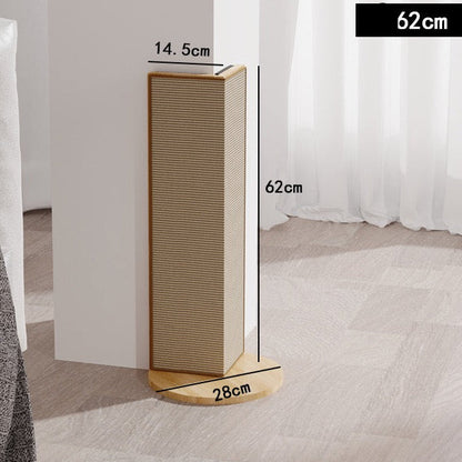 Rascador esquinero de sisal para gatos (Dos tamaños)