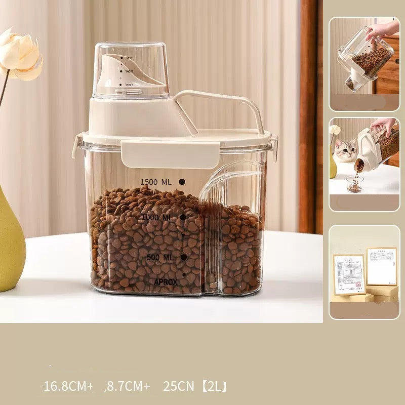 Contenedor de alimento hermético transparente (2L y 3L)