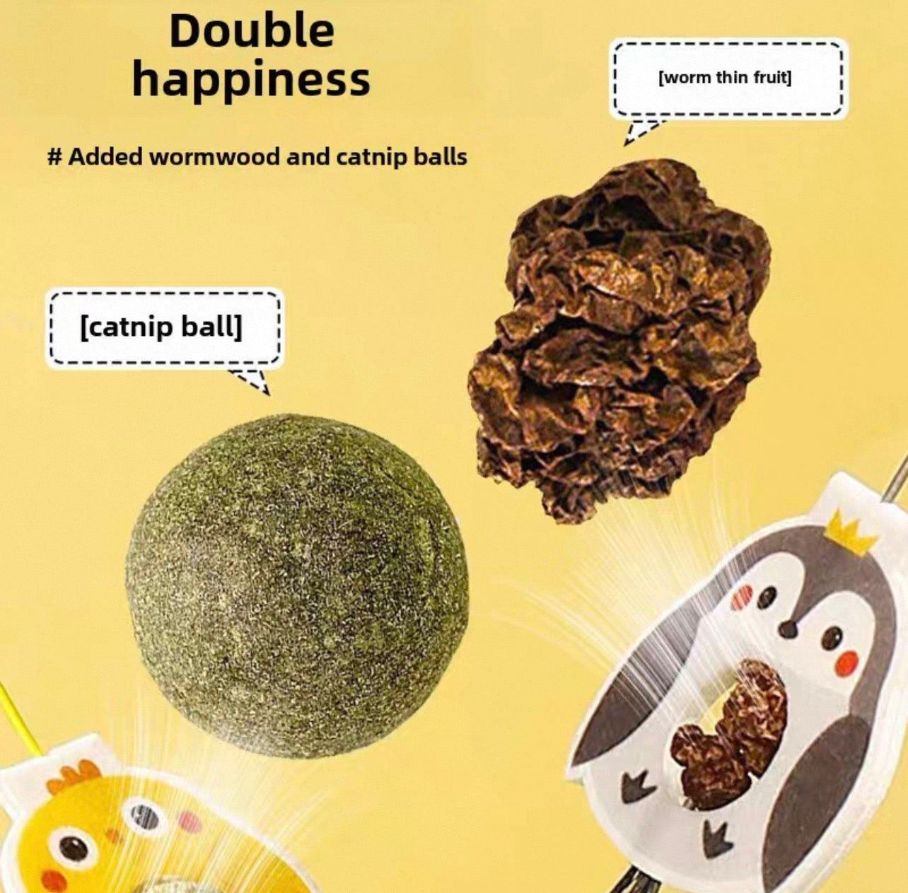 Juguete de gato colgante con Catnip