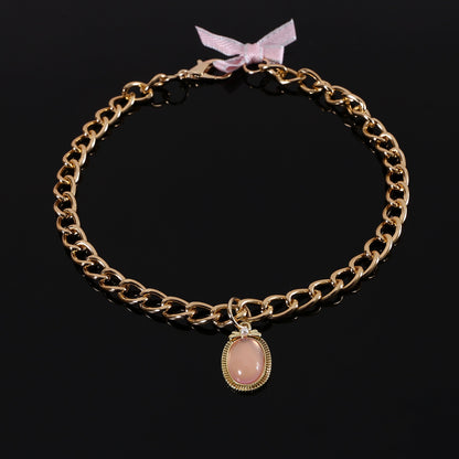 Collar brillante con piedra preciosa para mascotas