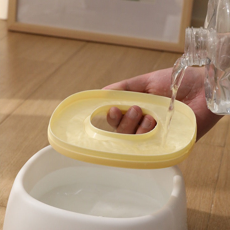 Plato antiderrame de agua color verde